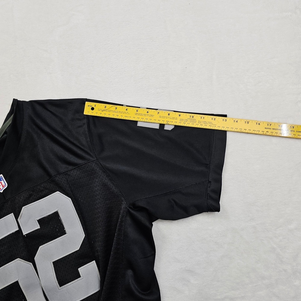 Nike Oakland Raiders Jersey Mens SZ 56 2XL Black Khalil Mack 52 On Field NFL - Picture 8 of 11